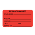 Nevs Medication Added Drug, Amount, By 1-7/16"x2-1/2" Flr Red w/Black PMA-2260
